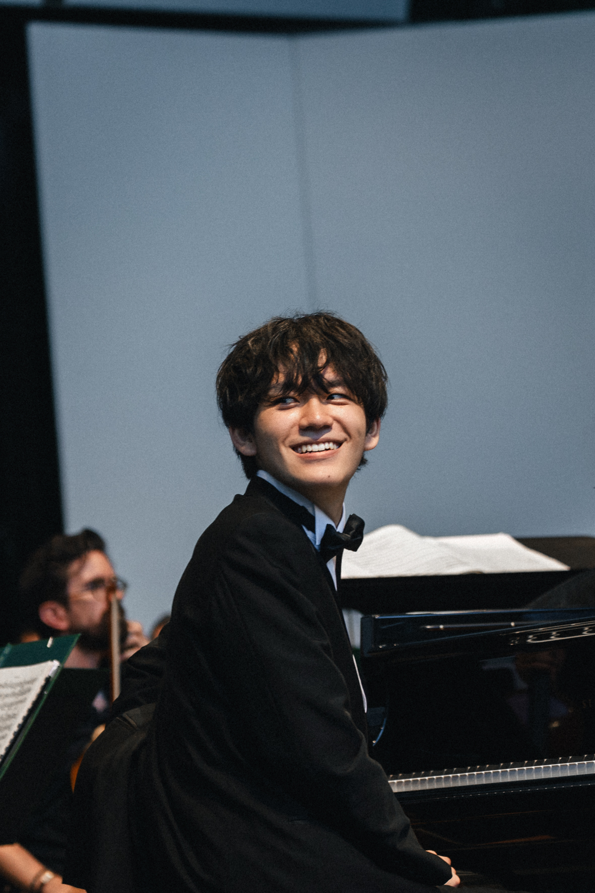 Le pianiste Masaya Kamei photographié par Valentine Chauvin au Festival de Piano de la Roque d'Anthéron en juillet 2024